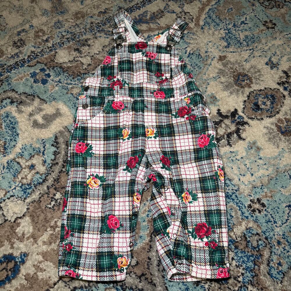 Baby GAP Overalls floral design